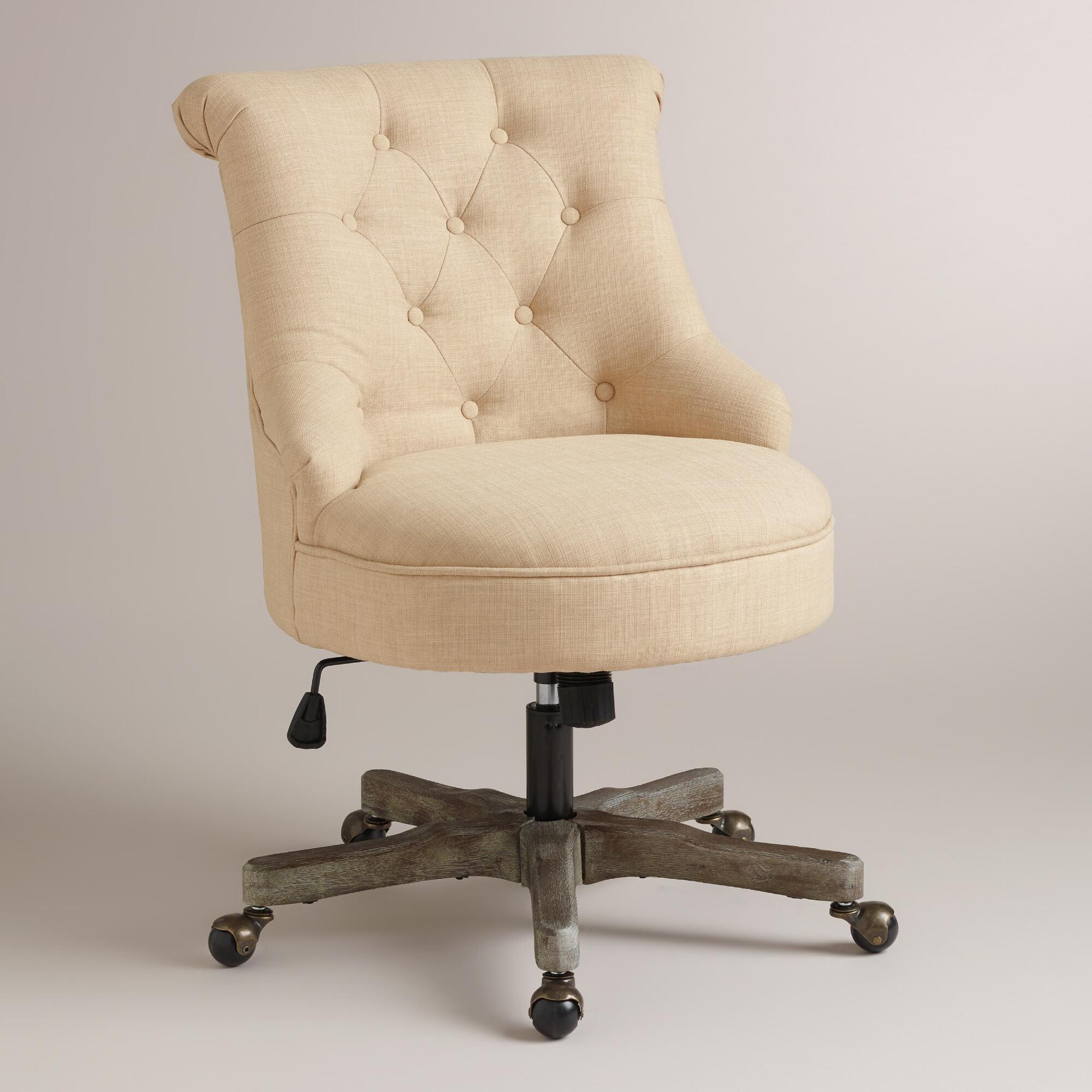 Best ideas about Home Office Chair
. Save or Pin Natural Elsie Upholstered fice Chair World Market Home Now.