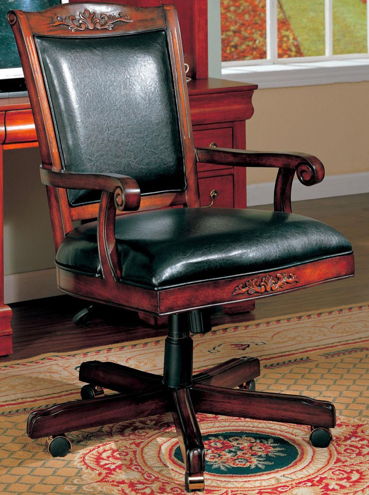 Best ideas about Home Office Chair
. Save or Pin Black Leather Like Vinyl Home fice Chair Now.