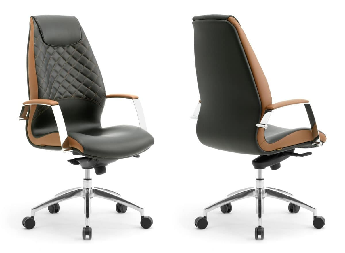 Best ideas about Home Office Chair
. Save or Pin Presidential armchair covered in leather Now.