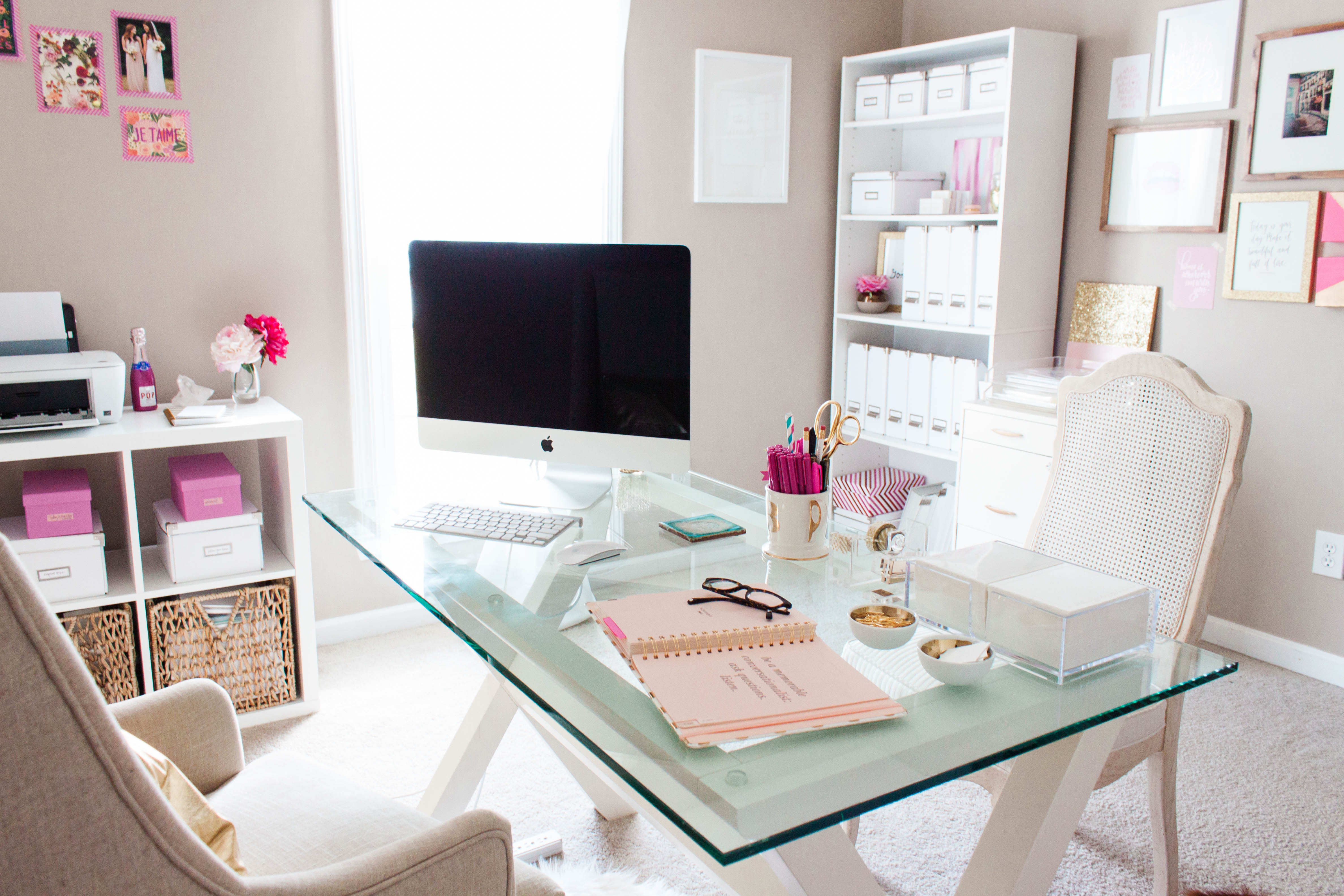 Best ideas about Home Office Decor
. Save or Pin Bonnie Bakhtiari s Pink and Chic Home fice fice Tour Now.