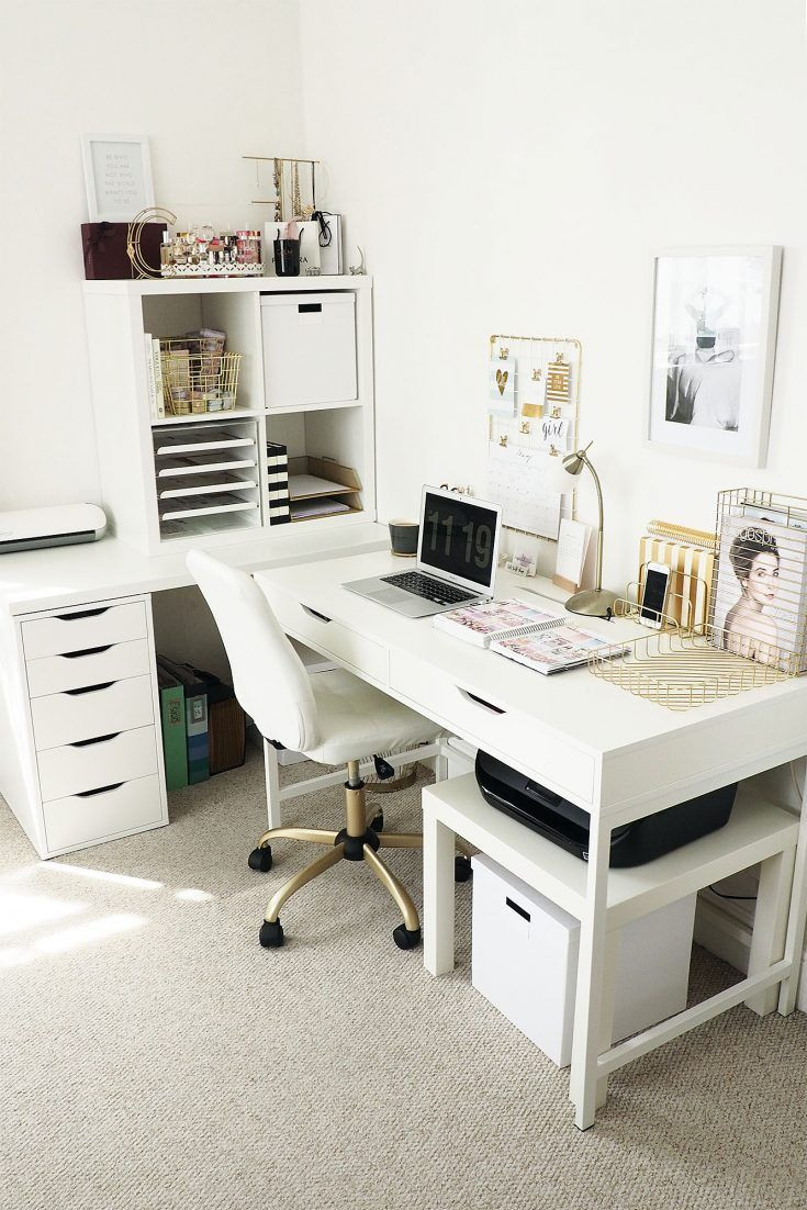 Best ideas about Home Office Desk Ideas
. Save or Pin Home Decorating Ideas Vintage IKEA desk over corner Now.