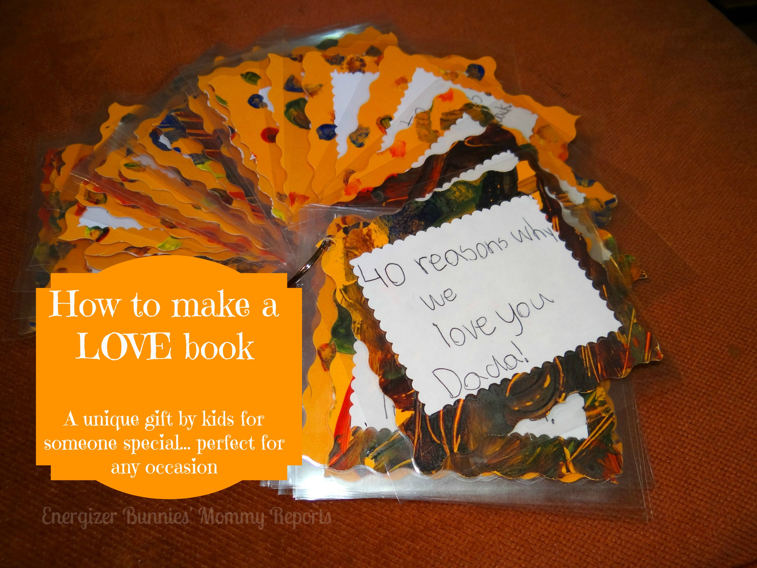 Best ideas about Homemade Birthday Gifts For Mom From Toddler
. Save or Pin How to make a LOVE book Unique Kids Handmade Gift  Now.