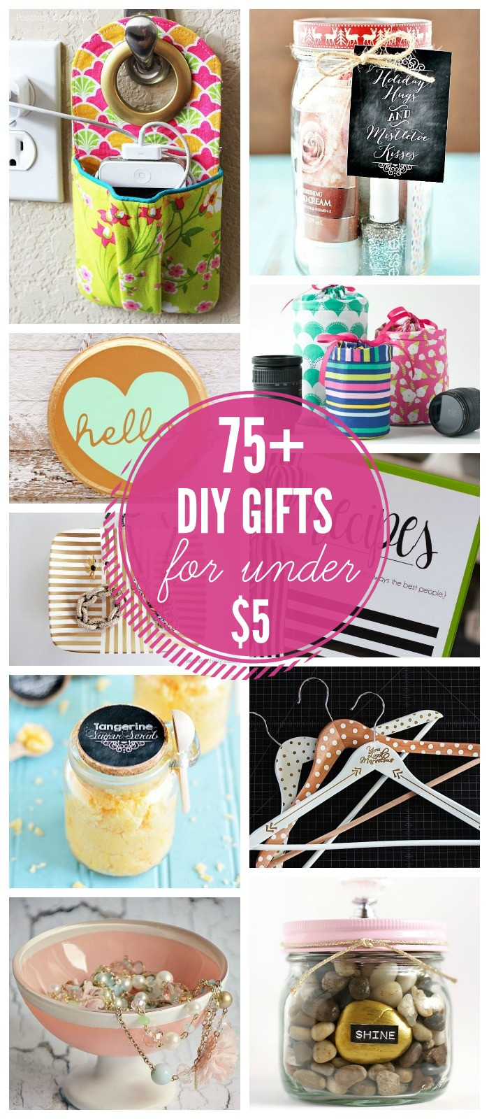 Best ideas about Homemade Christmas Gift Ideas
. Save or Pin 75 Gift Ideas under $5 Now.