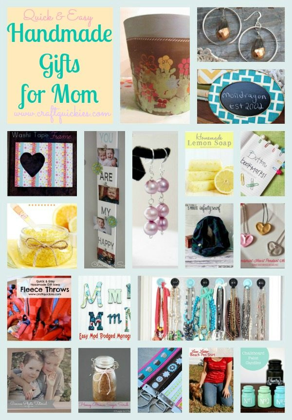Best ideas about Homemade Gift Ideas For Mom
. Save or Pin Handmade Gifts 19 Quick & Easy Gifts Mom Will Love Now.