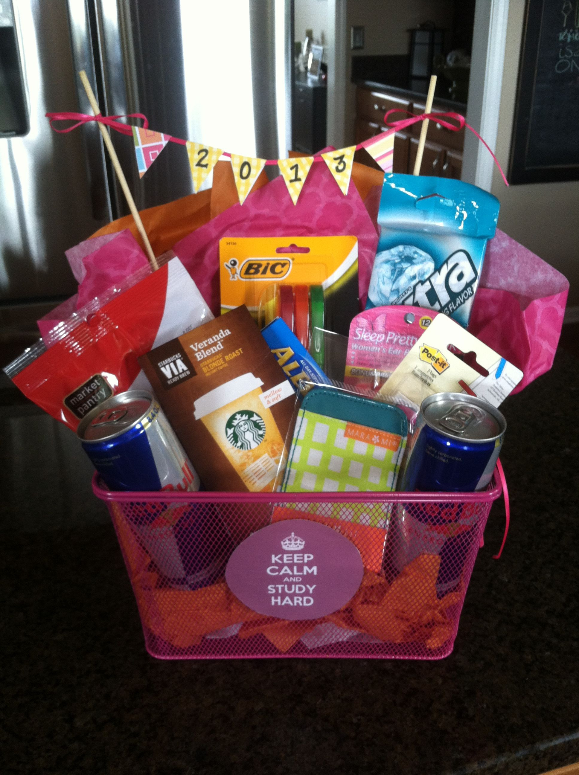 Best ideas about Homemade Graduation Gift Basket Ideas
. Save or Pin Graduation t basket What all students need Now.