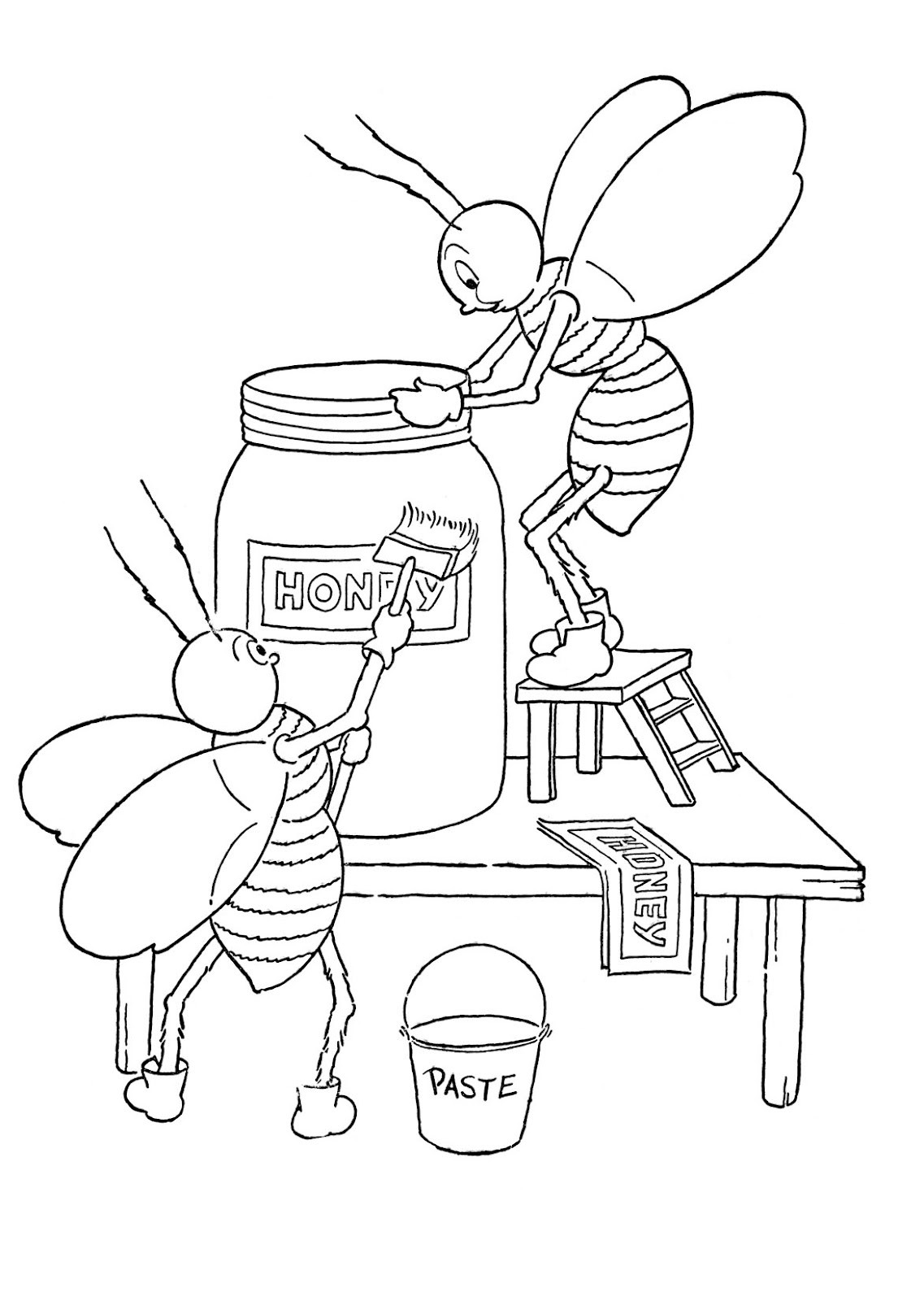 Best ideas about Honey Bee Coloring Pages For Kids
. Save or Pin Kids Printable Honey Bees Coloring Page The Graphics Fairy Now.