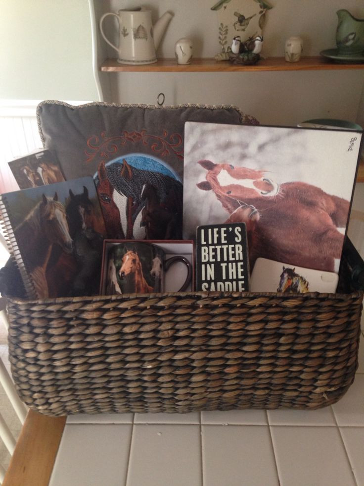 Best ideas about Horse Lover Gift Ideas
. Save or Pin Horse themed basket for horse lover Now.