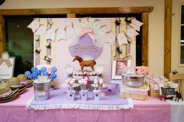 Best ideas about Horse Themed Birthday Party
. Save or Pin Kara s Party Ideas Girl Vintage Horse Cowboy Themed 5th Now.