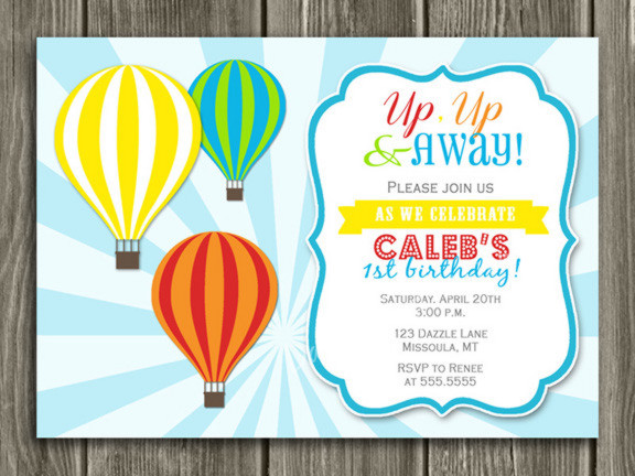 Best ideas about Hot Air Balloon Birthday Invitations
. Save or Pin Printable Kids Hot Air Balloon Birthday Invitation Kids Now.