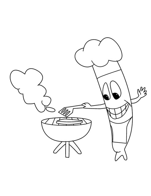 Best ideas about Hot Dogs Coloring Pages
. Save or Pin Grilling Sausage For Hot Dog Coloring Page Coloring Sky Now.