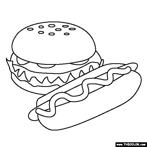 Best ideas about Hot Dogs Coloring Pages
. Save or Pin Fast Food line Coloring Pages Now.