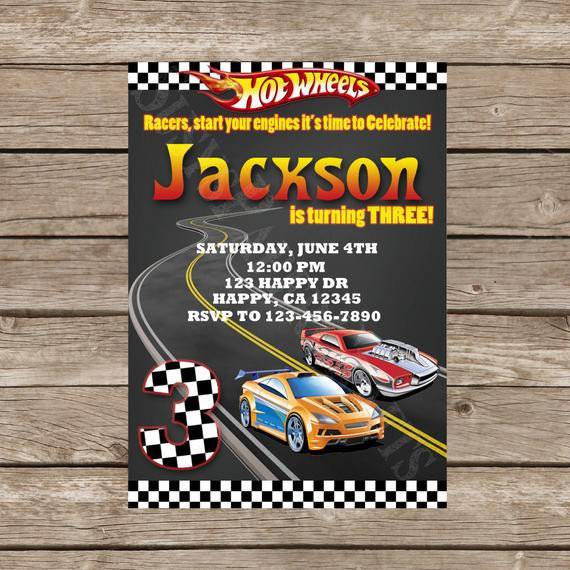 Best ideas about Hot Wheel Birthday Invitations
. Save or Pin Hot Wheels Birthday Invitation Digital File You Print Now.