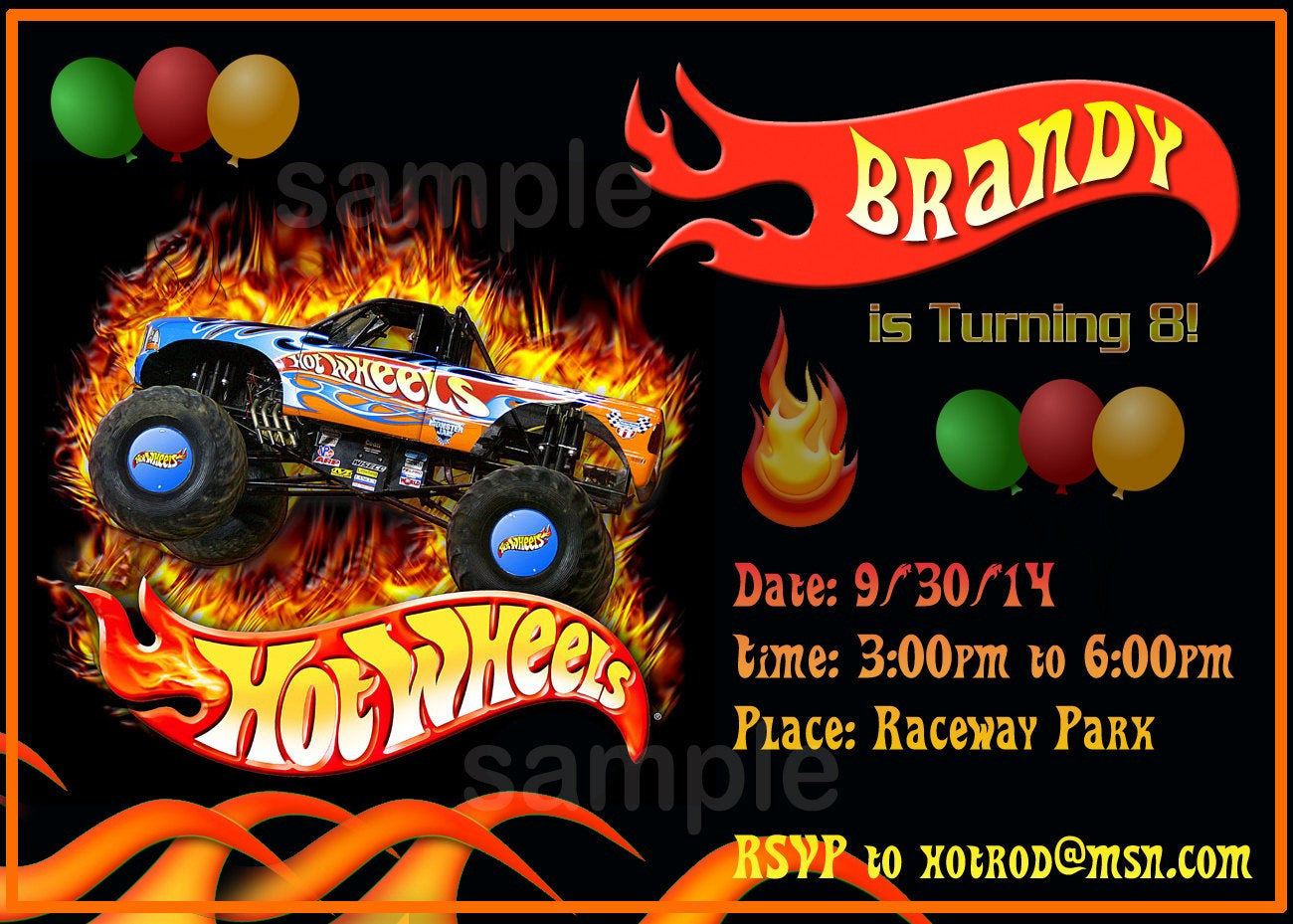 Best ideas about Hot Wheels Birthday Invitations
. Save or Pin Personalized Hot Wheels Birthday Invitation by InvititeStation Now.