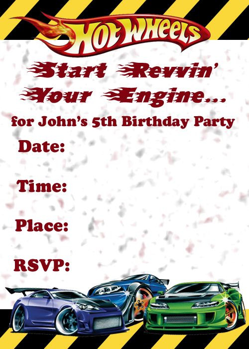 Best ideas about Hot Wheels Birthday Invitations
. Save or Pin Hot Wheels Invitation Template Printable Now.