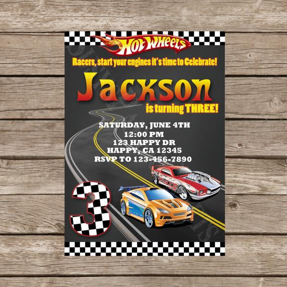 Best ideas about Hot Wheels Birthday Invitations
. Save or Pin Hot Wheels Birthday Invitation Digital File You Print Now.