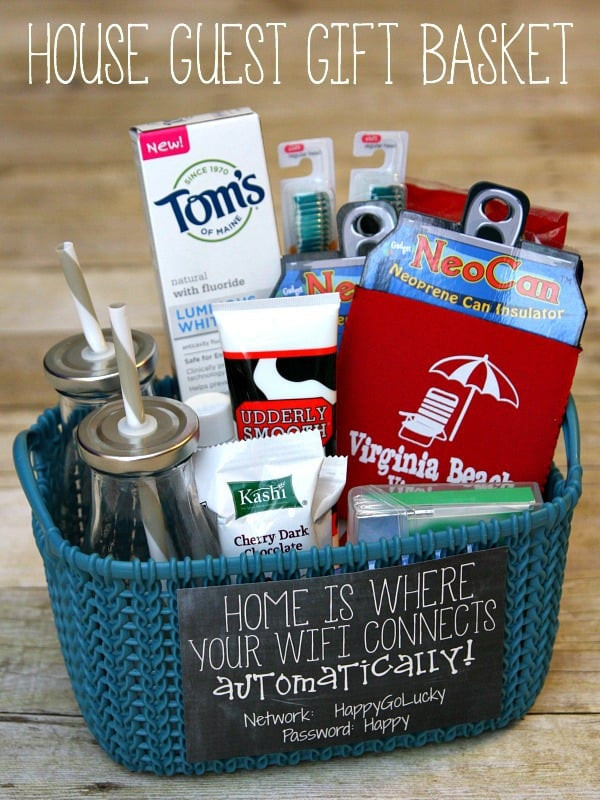 Best ideas about House Guest Gift Ideas
. Save or Pin House Guest Gift Basket Happy Go Lucky Now.