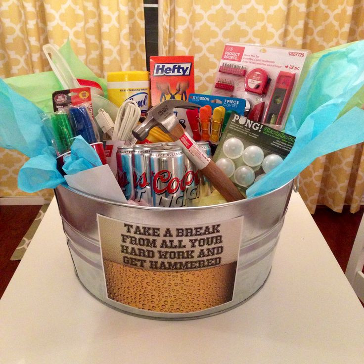Best ideas about Housewarming Gift Basket Ideas
. Save or Pin The housewarming basket I made my boyfriend Now.