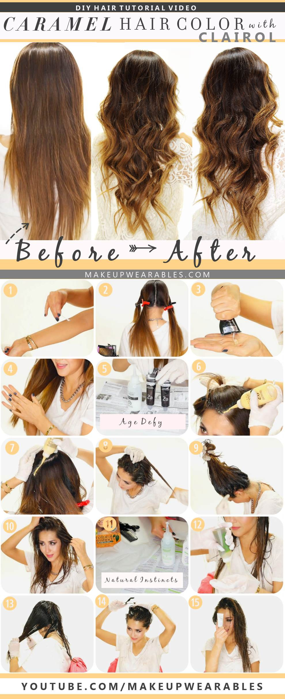 Best ideas about How To DIY Your Hair
. Save or Pin How to color your hair at home caramel brown ombre hairstyle Now.