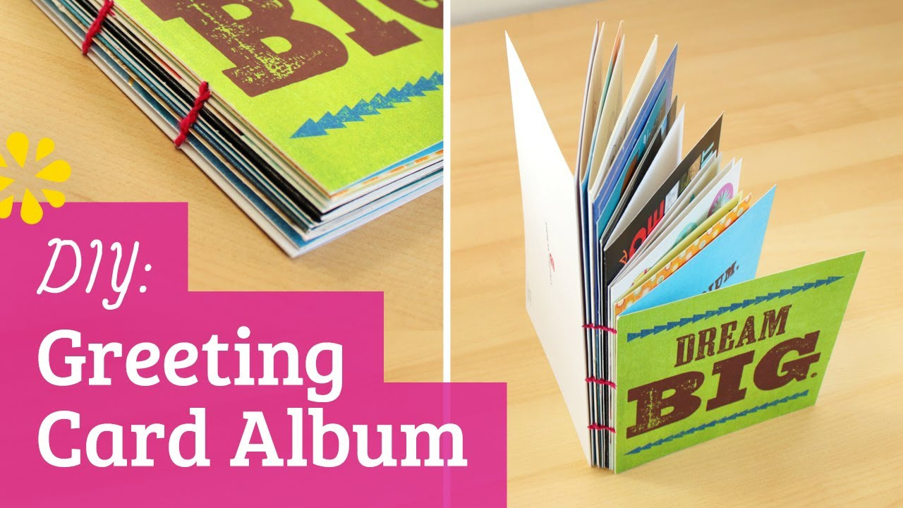 Best ideas about How To Make A Birthday Card
. Save or Pin DIY Greeting Card Album Perfect for Holiday Birthday or Now.
