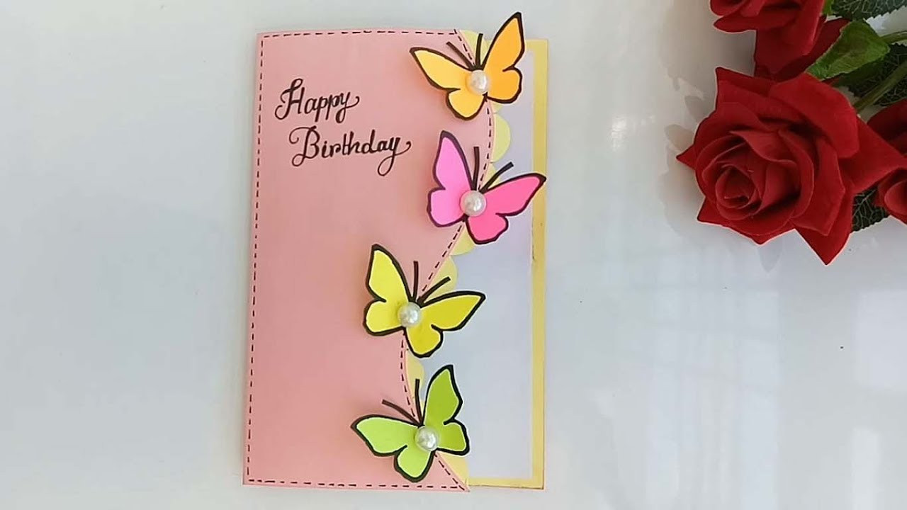 Best ideas about How To Make A Birthday Card
. Save or Pin Handmade Butterfly Birthday card Pop up card Now.
