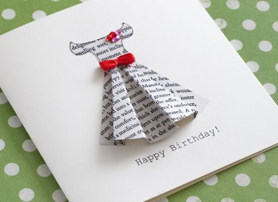 Best ideas about How To Make A Birthday Card
. Save or Pin Book Print Dress Card Template Now.