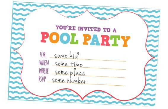 Best ideas about How To Make Birthday Invitations Online
. Save or Pin Fun Kids Pool Party Invites Free Printables line Now.