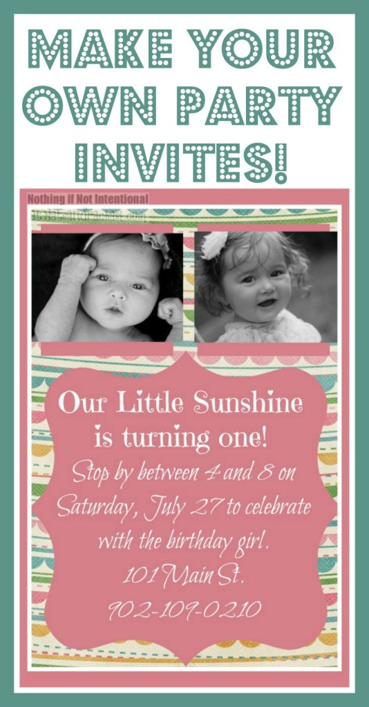 Best ideas about How To Make Birthday Invitations
. Save or Pin Make Your Own Invitations–Easy and Adorable Tutorial Now.