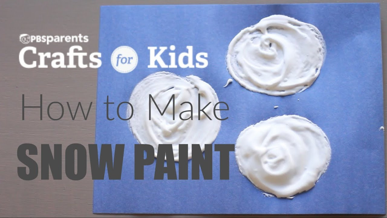 Best ideas about How To Make Crafts
. Save or Pin How to Make Snow Paint PBS Parents Now.
