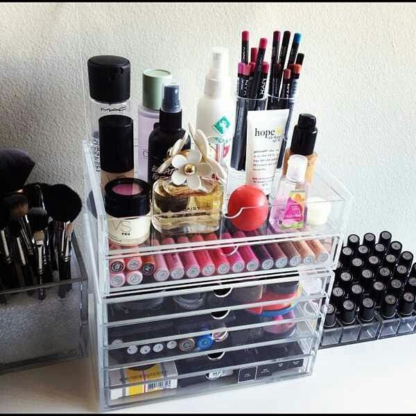 Best ideas about How To Organize Makeup DIY
. Save or Pin 8 Tricks to Organize Your Makeup Vanity thegoodstuff Now.