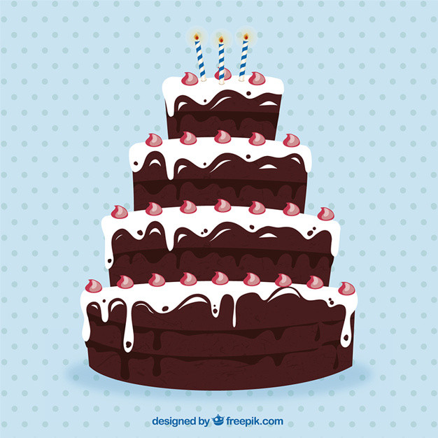 Best ideas about Huge Birthday Cake
. Save or Pin Big chocolate birthday cake Vector Now.