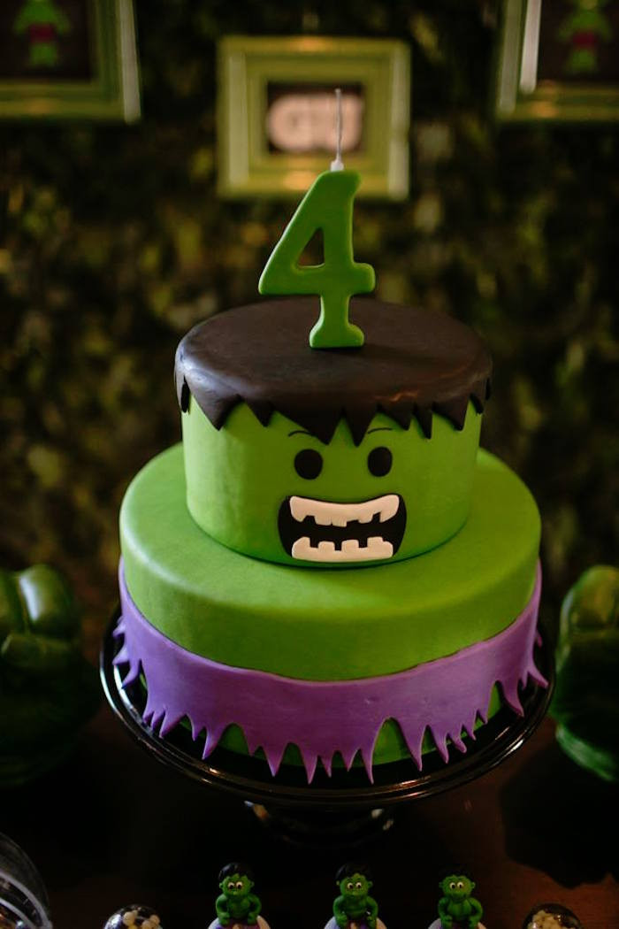 Best ideas about Hulk Birthday Cake
. Save or Pin Kara s Party Ideas Cake from an Incredible Hulk Themed Now.