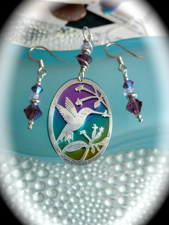 Best ideas about Hummingbird Gift Ideas
. Save or Pin Mothers day t hummingbird jewelry set niobium jewelry Now.