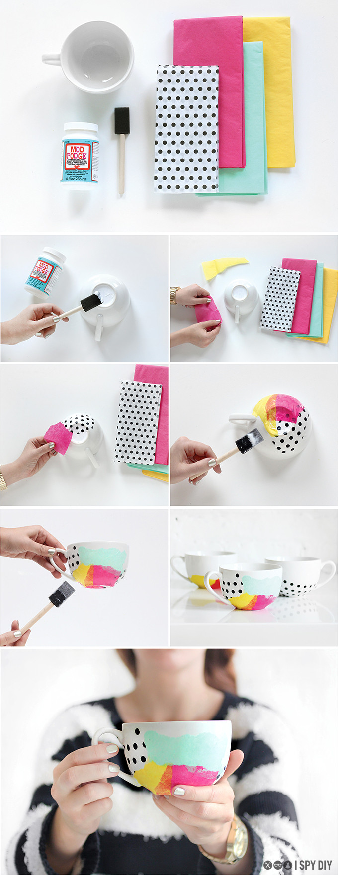 Best ideas about I Spy DIY
. Save or Pin MY DIY Tissue Paper Watercolor Mug I Spy DIY Now.