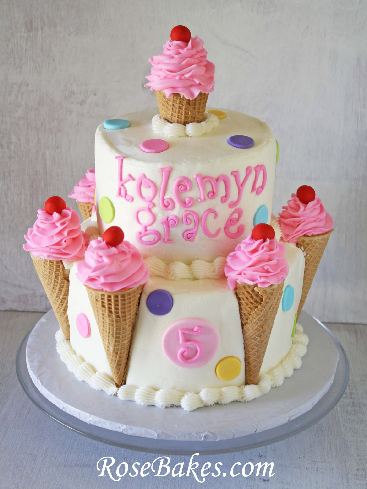 Best ideas about Ice Cream Birthday Cake
. Save or Pin Ice Cream Cones Birthday Cake Now.
