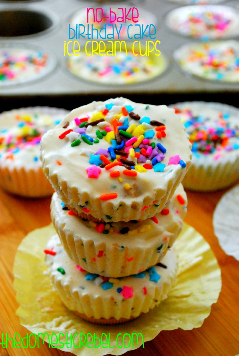Best ideas about Ice Cream Birthday Cake
. Save or Pin No Bake Birthday Cake Ice Cream Cups Now.