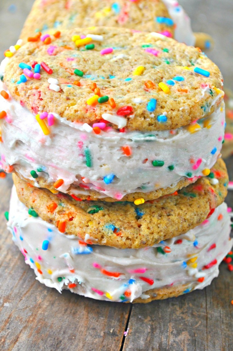 Best ideas about Ice Cream Birthday Cake
. Save or Pin Vegan Birthday Cake Ice Cream Sandwiches Rabbit and Wolves Now.