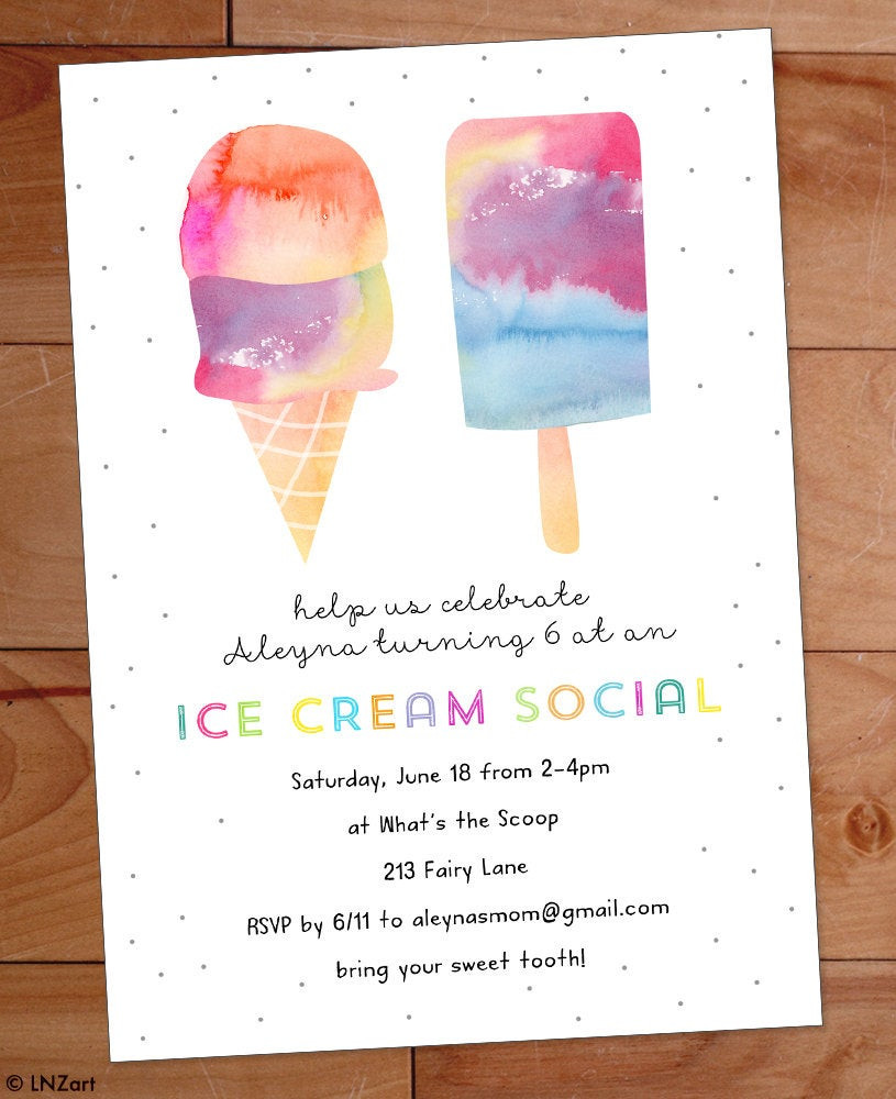 Best ideas about Ice Cream Birthday Party Invitations
. Save or Pin Ice Cream Party Invitation Ice Cream Birthday Party Invite Now.