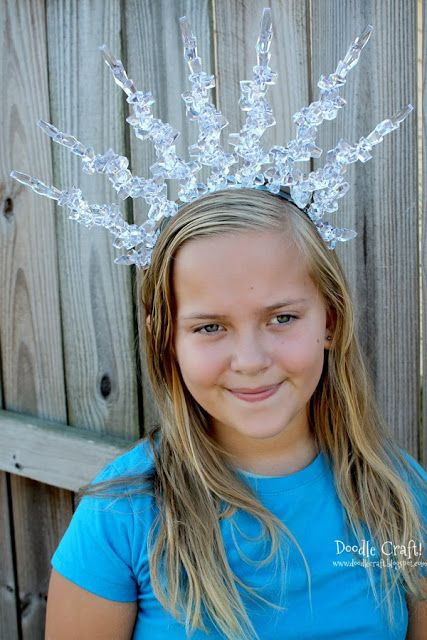 Best ideas about Ice Queen Costume DIY
. Save or Pin Snow Queen Headband Now.