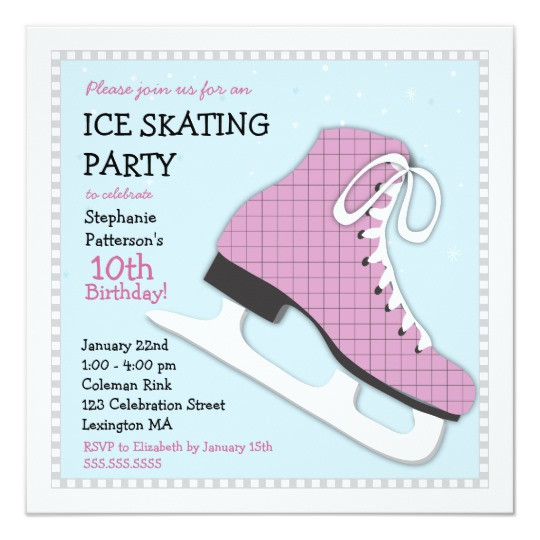 Best ideas about Ice Skating Birthday Invitations
. Save or Pin Funky Girl Ice Skating Birthday Party Invitation Now.