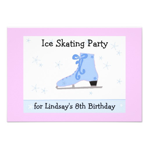 Best ideas about Ice Skating Birthday Invitations
. Save or Pin Ice Skating Birthday Party Invitation 3 5" X 5" Invitation Now.