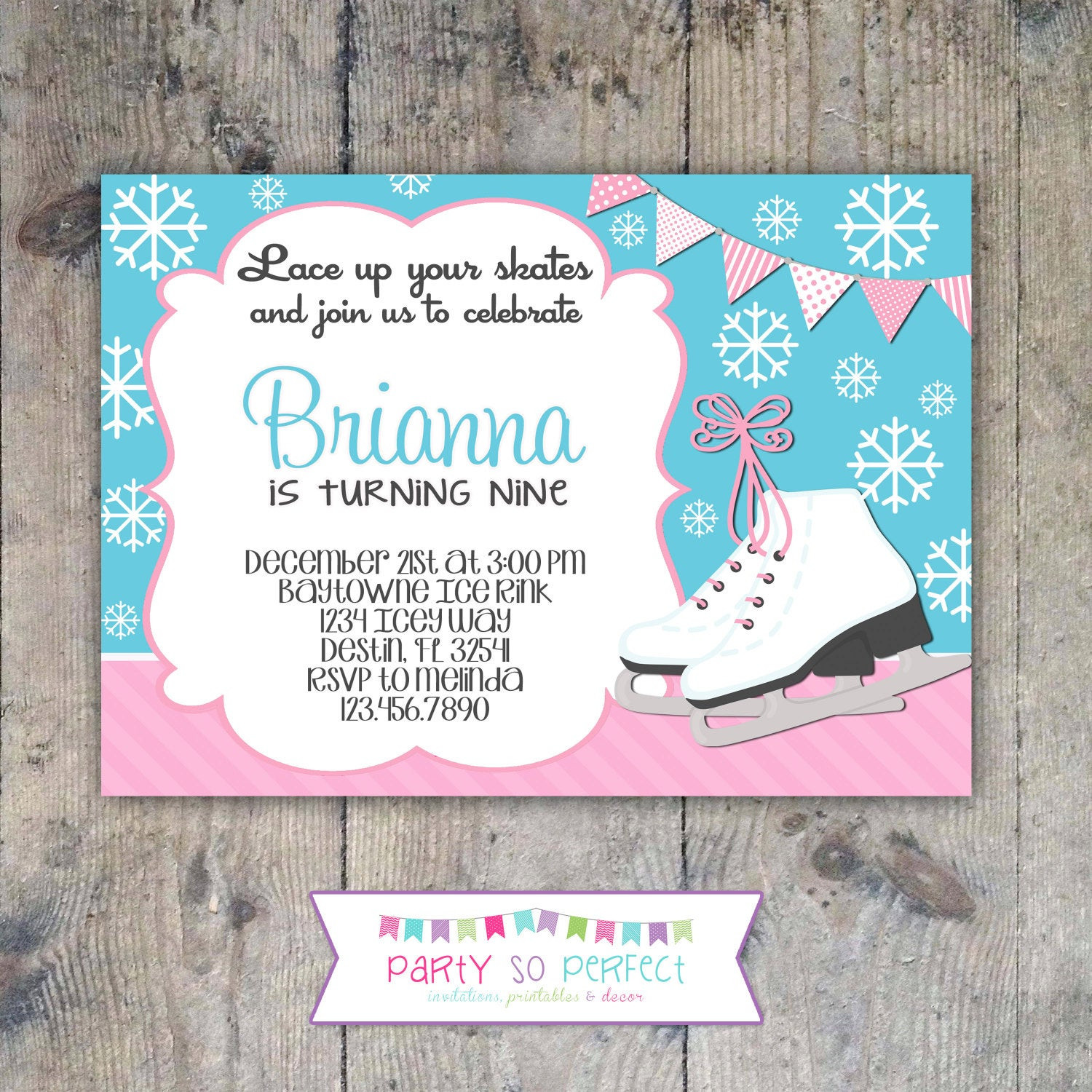 Best ideas about Ice Skating Birthday Invitations
. Save or Pin ICE SKATING Birthday Invitation 5x7 Printable Now.