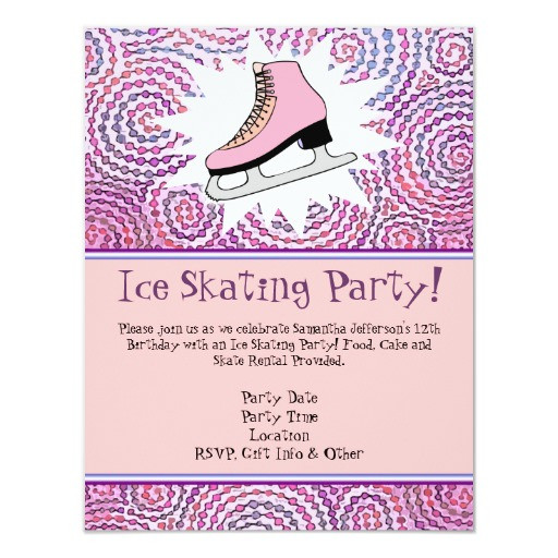 Best ideas about Ice Skating Birthday Invitations
. Save or Pin Pink Personalized Ice Skating Party Invitation Now.