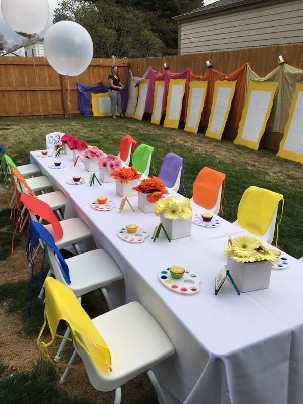 Best ideas about Idea For Kid Birthday Party
. Save or Pin Kids Backyard Art Party Idea Pretty My Party Party Ideas Now.