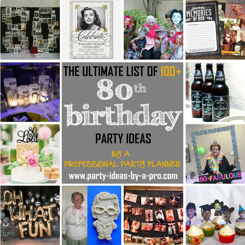 Best ideas about Ideas For 80th Birthday Parties
. Save or Pin 100 80th Birthday Party Ideas—by a Professional Party Planner Now.