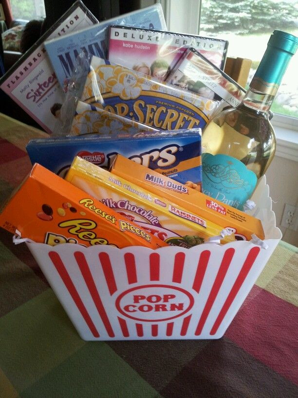 Best ideas about Ideas For A Movie Theater Gift Basket
. Save or Pin Chick flick movie basket Gifts & Baskets ideas Now.