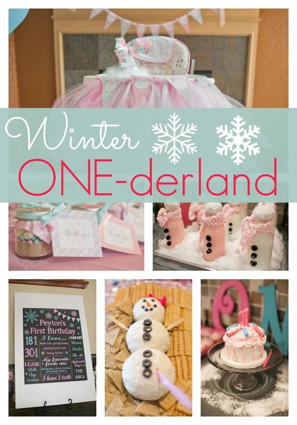 Best ideas about Ideas For First Birthday
. Save or Pin Winter ONE derland First Birthday Pretty My Party Now.