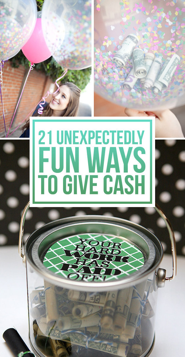 Best ideas about Ideas To Give Money As A Gift
. Save or Pin 21 Surprisingly Fun Ways To Give Cash As A Gift Now.