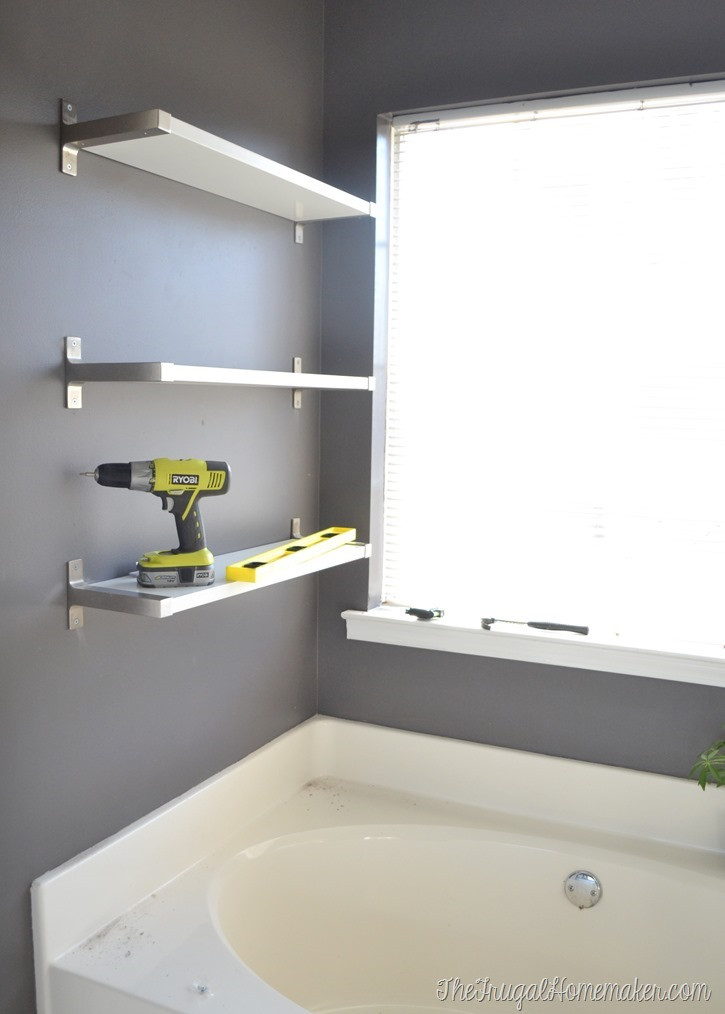 Best ideas about Ikea Bathroom Shelf
. Save or Pin Installing IKEA EKBY shelves in the bathroom Now.