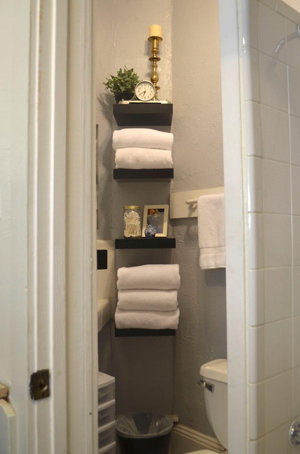 Best ideas about Ikea Bathroom Shelf
. Save or Pin 30 Ways to Hack Ikea Lack Shelves Hative Now.