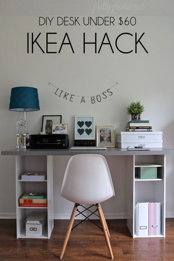 Best ideas about Ikea DIY Desk
. Save or Pin 20 Cool and Bud IKEA Desk Hacks Hative Now.